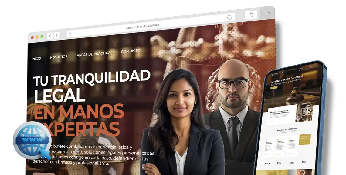 Diseño web profesional para abogados en Guatemala