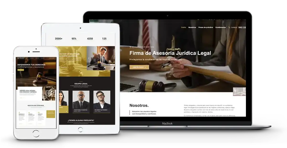 Páginas web profesionales para abogados