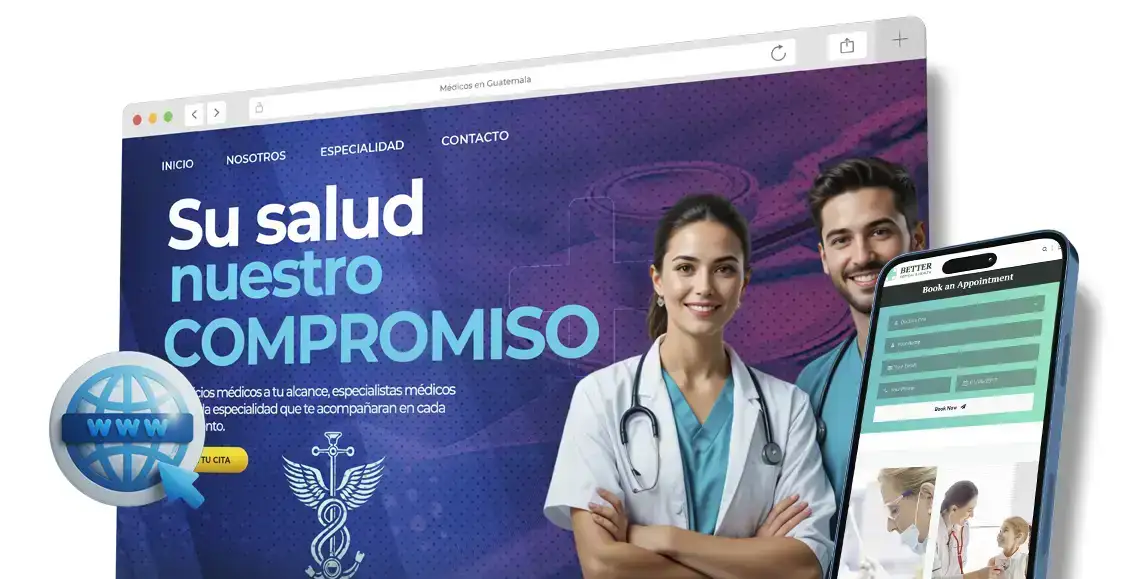 Diseño web profesional para clínicas en Guatemala